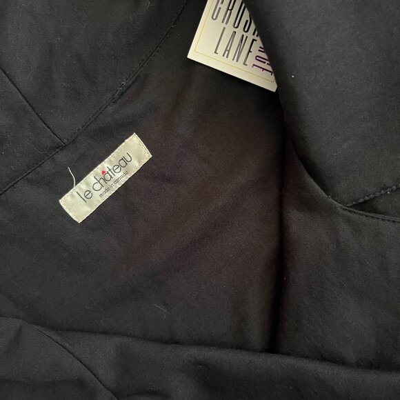 Vintage Le Chateau Black Double Breasted Jacket - Picture 7 of 7